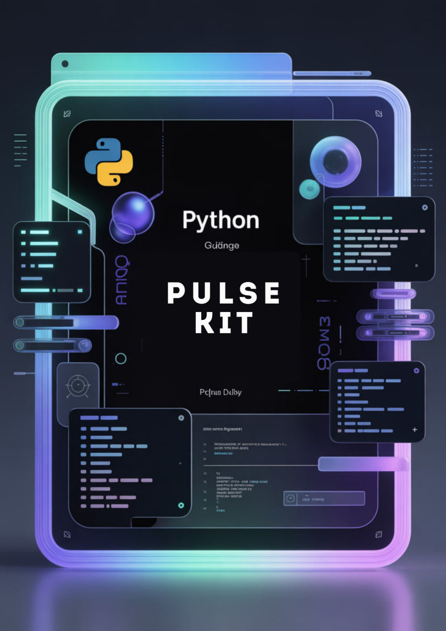 Zyntraxir Python Pulse Kit with colorful geometric design on a dark background