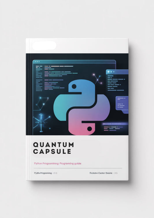 Book cover of 'Quantum Capsule' by Zyntraxir with Python programming language logo on a white background